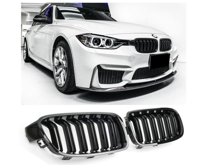 BMW Kidney Grille F30 F31 – Sporty M Look design in Gloss Black | BMW Munuaiset F30 F31 | BMW Kühlergrill F30 F31