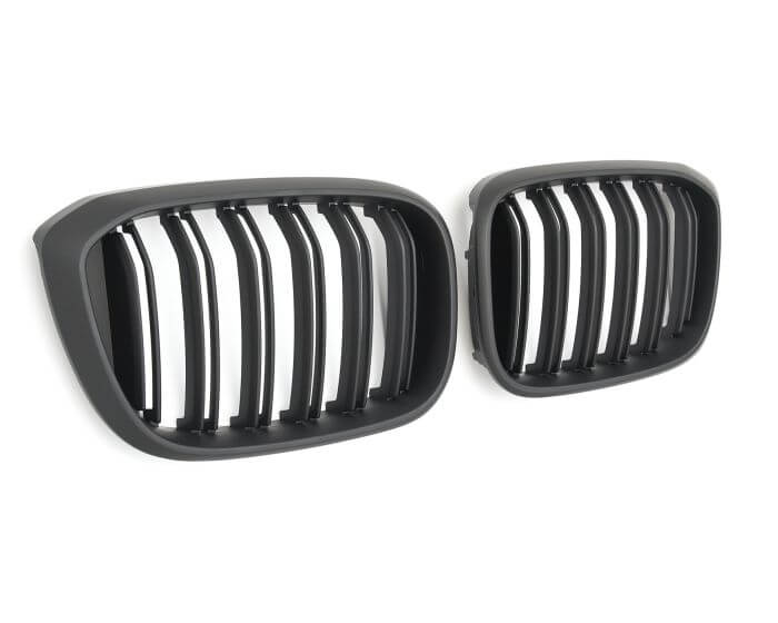 BMW Munuaiset X3 G01 - X4 G02 – Mattamusta BMW Kidney Grille X3 G01 - X4 G02 / Matt Schwarz BMW Nierengrill X3 G01 - X4 G02 M Look (2017–2021)
