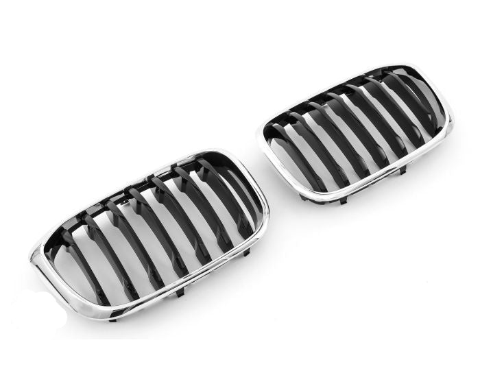 BMW Munuaiset X3 G01 - X4 G02 – Musta / Kromi BMW Kidney Grille / Schwarz / Chrom Nierengrill M Look (2017–2021)