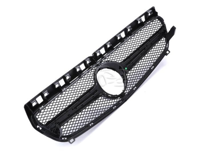 Mercedes Front Grille A-Class W176 – Sporty GT-R Look design in Gloss Black | Mercedes Etumaski A-Class W176 | Mercedes Kühlergrill A-Class W176