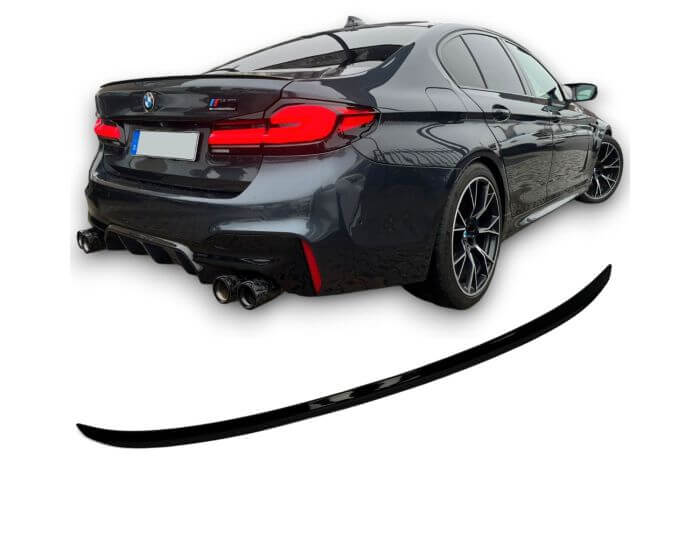 BMW G30 Sedan takaspoileri M5 Design kiiltävän musta | BMW G30 Sedan rear spoiler M5 Design glossy black | BMW G30 Limousine Heckspoiler M5-Optik 2017–2024 Schwarz