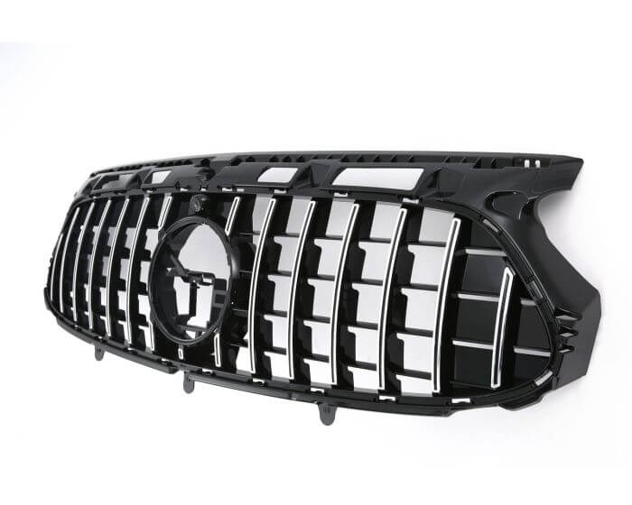 Mercedes Grille H247 GLA – Sporty GT-R Look design in Gloss Black | Mercedes Maski H247 GLA | Mercedes Kühlergrill H247 GLA