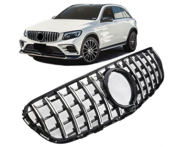 Mercedes Grille X253 GLC – Stylish front grille for Mercedes-Benz GLC-Class | Mercedes Maski X253 GLC | Mercedes Kühlergrill X253 GLC