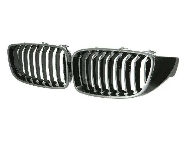 BMW Munuaiset F32 F33 F36 F82 F80 – Kiiltävän musta BMW Kidney Grille / Hochglanz Schwarz Nierengrill M4 Look (2013–2021)