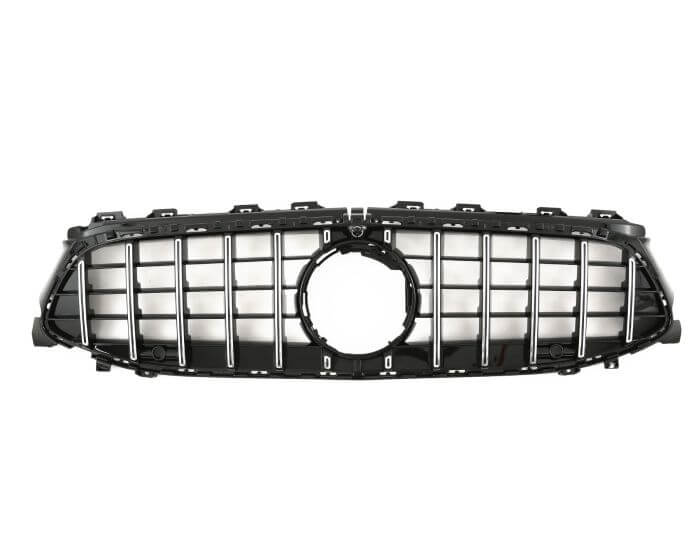 Mercedes Front Grille CLA C118 X118 2023– – High-quality GT Panamericana grille with perfect fit | Mercedes Etumaski CLA C118 X118 2023– | Mercedes Kühlergrill CLA C118 X118 2023–