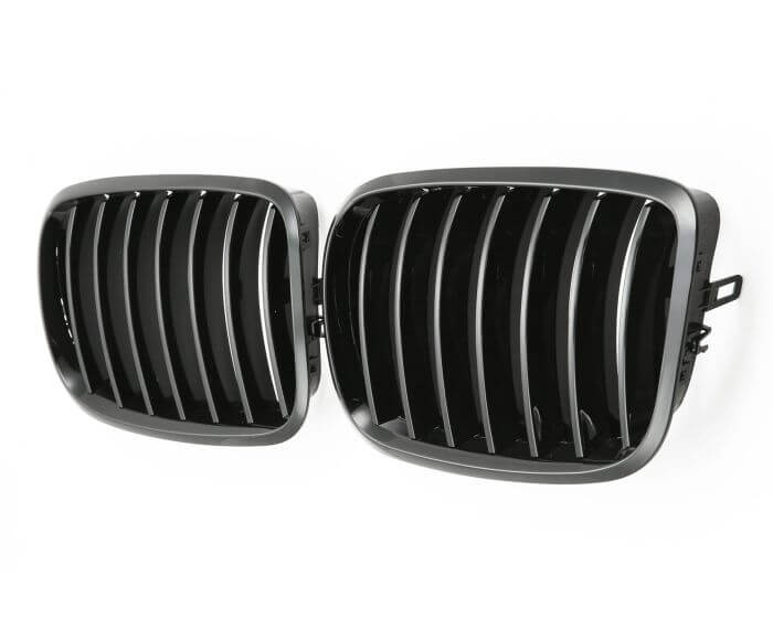 BMW Munuaiset X5 E70 - X6 E71 – Kiiltävän musta BMW Kidney Grille / Hochglanz Schwarz BMW Nierengrill X5 E70 - X6 E71 M Look (2007–2014)
