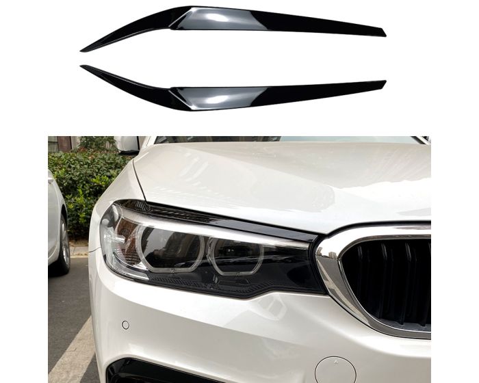 BMW Valoluomet - päävalosuojusten asennus BMW-mallille, dynaaminen ulkonäkö ja tyylikäs muotoilu. BMW Headlight Covers – Gloss black style for all BMW models. - BMW Scheinwerferblenden Böser Blick – Glänzend schwarz für alle BMW Modelle.