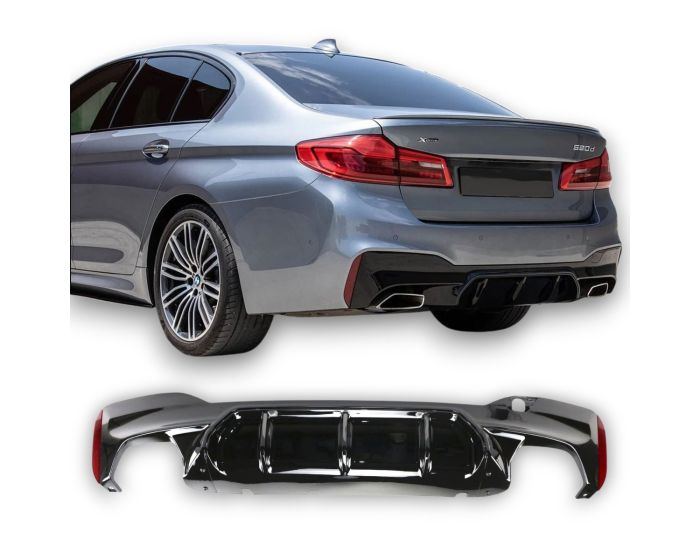 (BMW Diffuusori - Takadiffuusori 2017–2024 Kiiltävä musta. - BMW Diffuser - Rear Diffuser – Gloss black. - BMW Diffusor – Glänzend schwarz.)