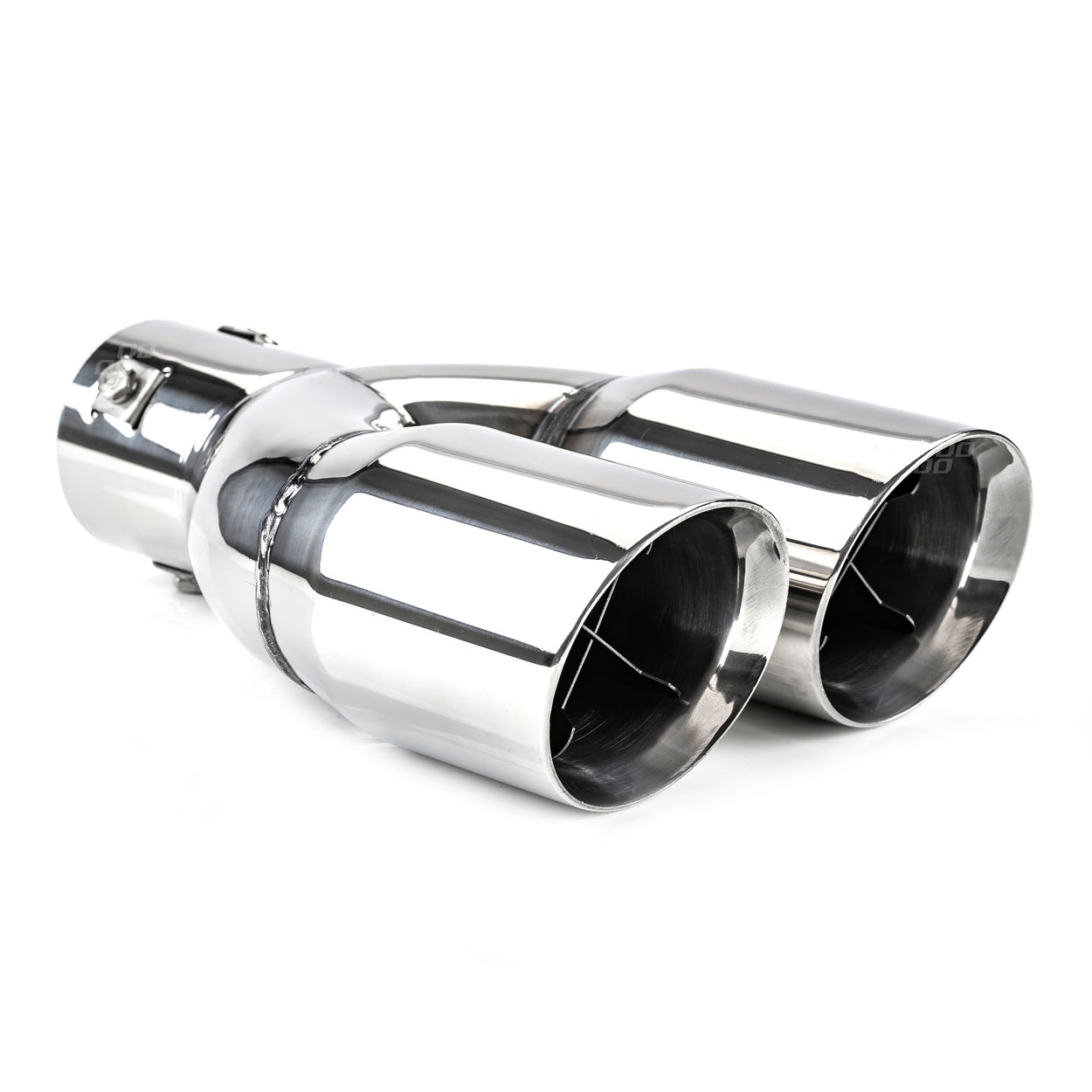 AMIO Exhaust Header, stainless steel. MT 022 chrome