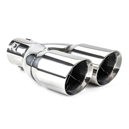 AMIO Exhaust Header, stainless steel. MT 022 chrome