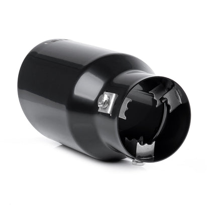 Black AMIO Exhaust Header, Stainless Steel.
