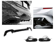 (BMW G20 G21 Diffuusori - Takadiffuusori M340i Kiiltävä musta. - BMW G20 G21 Diffuser - Rear Diffuser – Gloss black. - BMW G20 G21 Diffusor – Glänzend schwarz.)