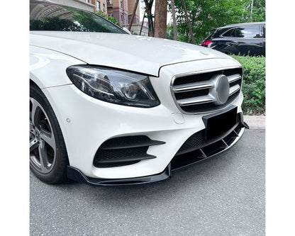 Mercedes W213 S213 C238 A238 etulippa splitteri AMG Line 2016–2020 kiiltävä musta. - Mercedes W213 S213 C238 A238 Frontlippe Splitter AMG Line 2016–2020 Schwarz. - Mercedes W213 S213 C238 A238 Front Spoiler Splitter AMG Line 2016–2020 Black.