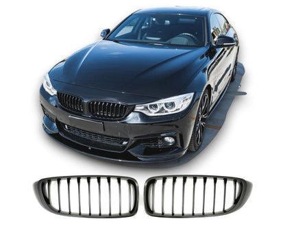 BMW Munuaiset F32 F33 F36 F82 F80 – BMW Kidney Grille F32 F33 F36 F82 F80 (2013–2021) / BMW Nierengrill – Gloss Black M4 Look