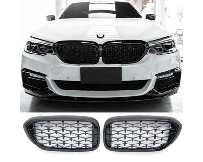 BMW Munuaiset G30 - G31 – BMW Kidney Grille G30 - G31 (2017–2020) / BMW Nierengrill – Gloss Black Diamond