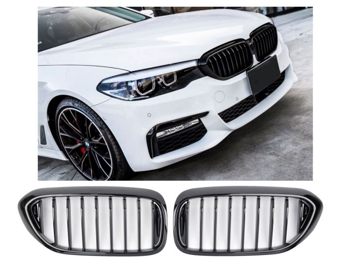 BMW Munuaiset G30 / G31 – BMW Kidney Grille G30 / G31 (2017–2020) / BMW Nierengrill – Gloss Black Sport Look