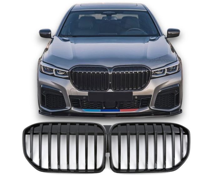 BMW Munuaiset G11 / G12 – BMW Kidney Grille G11 / G12 (2019–) / BMW Nierengrill – Gloss Black M Look (LCI)