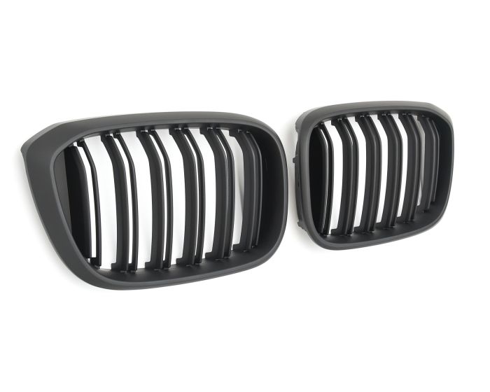 BMW Munuaiset X3 G01 - X4 G02 – Mattamusta BMW Kidney Grille X3 G01 - X4 G02 / Matt Schwarz BMW Nierengrill X3 G01 - X4 G02 M Look (2017–2021)