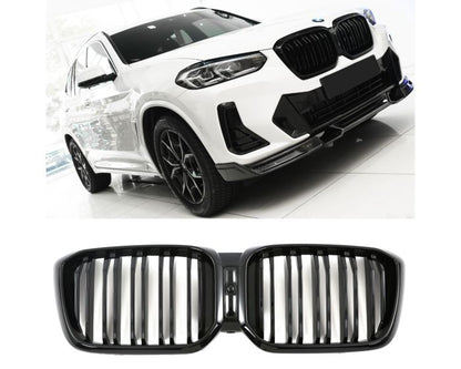 BMW Munuaiset X3 G01 - X4 G02 – BMW Kidney Grille X3 G01 - X4 G02 (2021–) / BMW Nierengrill – Gloss Black LCI M Look