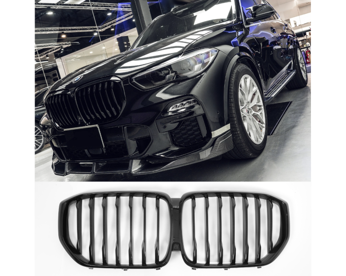 BMW Munuaiset X5 G05 – BMW Kidney Grille X5 G05 (2018–2023) / BMW Nierengrill X5 G05 – Gloss Black M Look