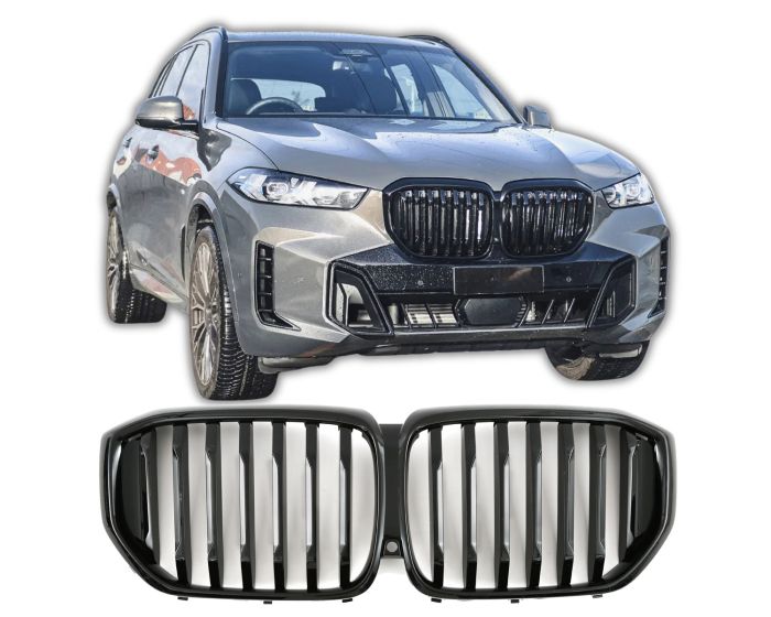 BMW Munuaiset X5 G05 – BMW Kidney Grille X5 G05 (2023+) / BMW Nierengrill X5 G05 – Gloss Black M Look (LCI)