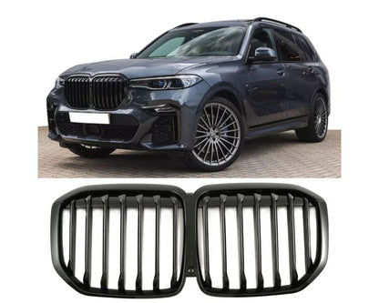 BMW Kidney Grille X7 G07 (2019–2022) – BMW Munuaiset / BMW Nierengrill X7 G07 – Gloss Black Front Grille