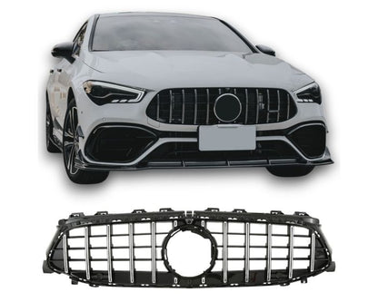 Mercedes CLA C118 / X118 Etumaski 2023– (Facelift) – Musta / Kromi GT Look Panamericana