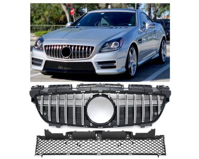 Mercedes Front Grille SLK R172 – Stylish front grille for Mercedes-Benz SLK-Class | Mercedes SLK R172 Etumaski | Mercedes Kühlergrill SLK R172