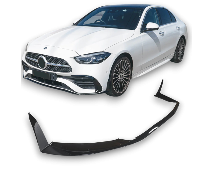 Mercedes W206 S206 etulippa AMG Line 2021– kiiltävä musta – etupuskuri lip spoiler. - Mercedes W206 S206 Frontlippe AMG Line 2021– Schwarz – Frontspoiler Lippe. - Mercedes W206 S206 Front Lip AMG Line 2021– Black – high-gloss front spoiler lip.