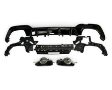 BMW G20 G21 Diffuusori - Takadiffuusori 2019–2022 M-paketti – Kiiltävän musta + Kromi putkenpää. - BMW G20 G21 Rear Diffuser 2019–2022 – Gloss black + Chrome exhaust tips. - BMW G20 G21 Heckdiffusor 2019–2022 – Glänzend schwarz + Chrom Auspuffblenden.