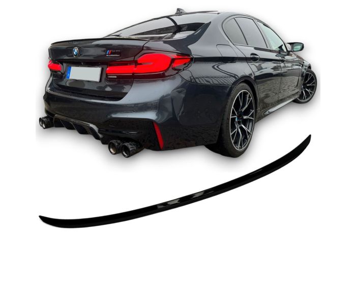 BMW G30 Sedan takaspoileri M5 Design kiiltävän musta | BMW G30 Sedan rear spoiler M5 Design glossy black | BMW G30 Limousine Heckspoiler M5-Optik 2017–2024 Schwarz