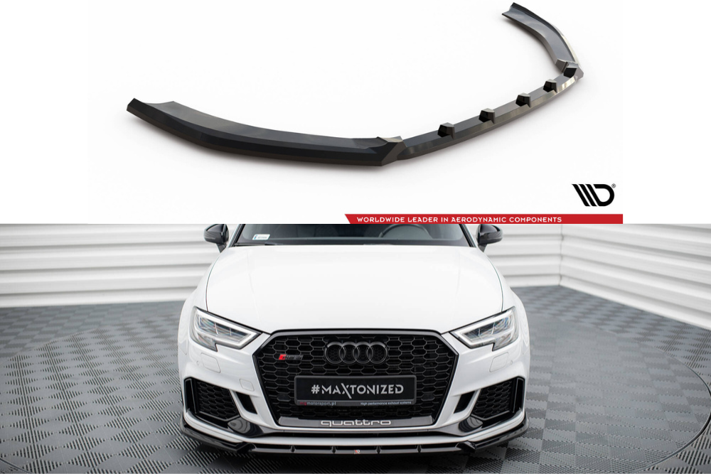 Maxton Design Frontlippe Audi RS3 Limousine 8V Facelift V.3 2016-2020 - Frontsplitter Audi RS3 Limousine