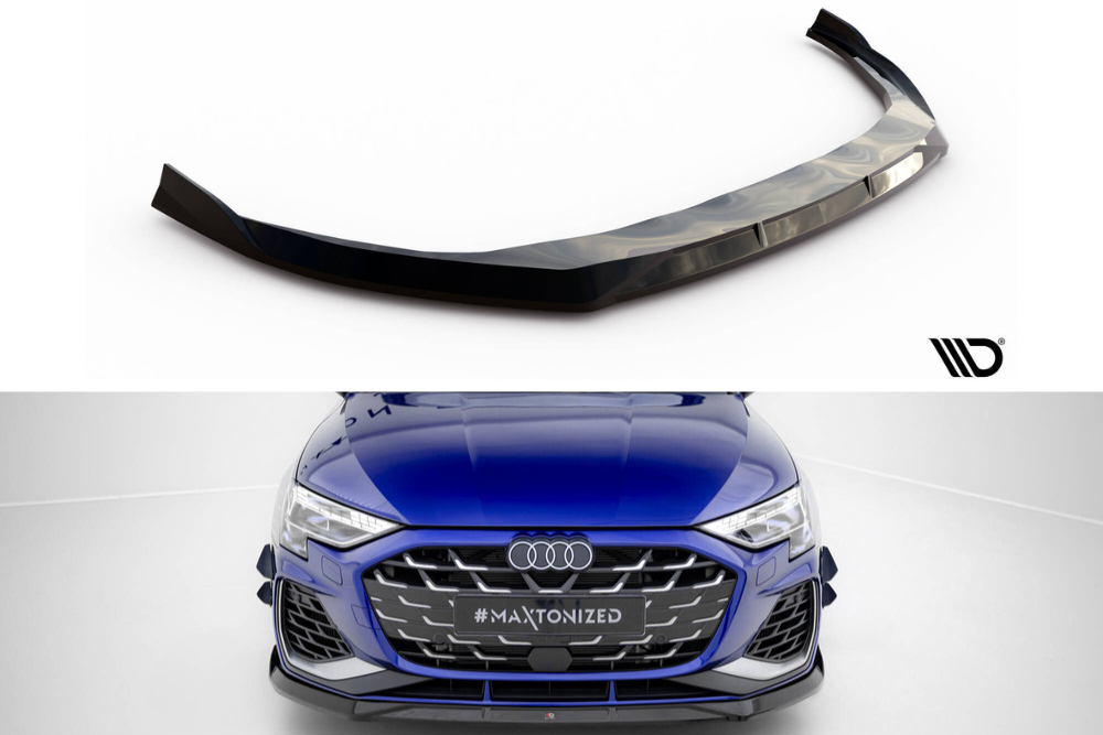 Maxton Design Frontlippe Audi A3 S-Line Limousine / S3 Limousine 8Y Facelift V.3 2024 – Frontsplitter Audi A3/S3 Limousine