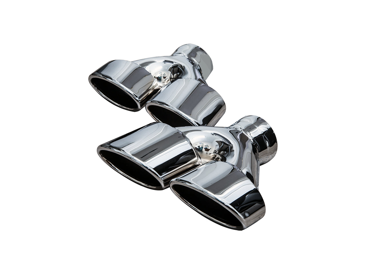 Bull-X Pakoputken Pää Y-tyyli – Type 14 Oval Offset Inclined 2x225x70 (ø64mm)