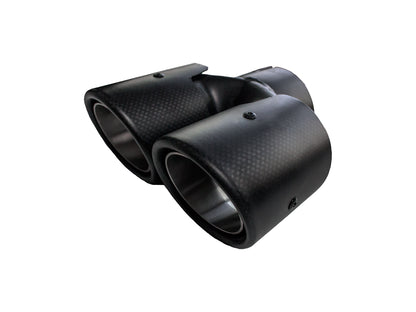 Bull-X Pakoputken Pää Y-Tyyli – Type 21 Carbon Straight 2x76mm (ø64mm)