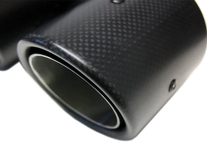 Bull-X Pakoputken Pää Y-Tyyli – Type 21 Carbon Straight 2x76mm (ø64mm)