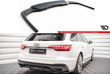 Maxton Design Hecksplitter Audi A4 S-Line B9 Facelift 2019-2024 (mit vertikalen Streben)