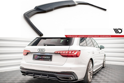 Maxton Design Hecksplitter Audi A4 S-Line B9 Facelift 2019-2024 (mit vertikalen Streben)