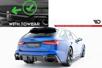 Maxton Prepreg Carbonfaser-Heckdiffusor Audi RS6 C8 (Version mit Anhängerkupplung)