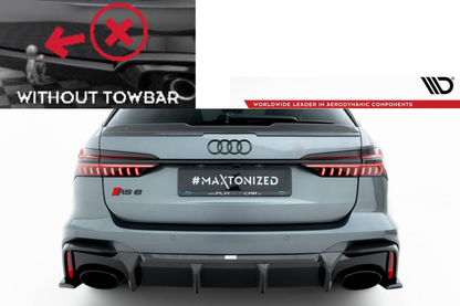 Maxton Prepreg Carbonfaser-Heckdiffusor Audi RS6 C8 (Version mit Anhängerkupplung)