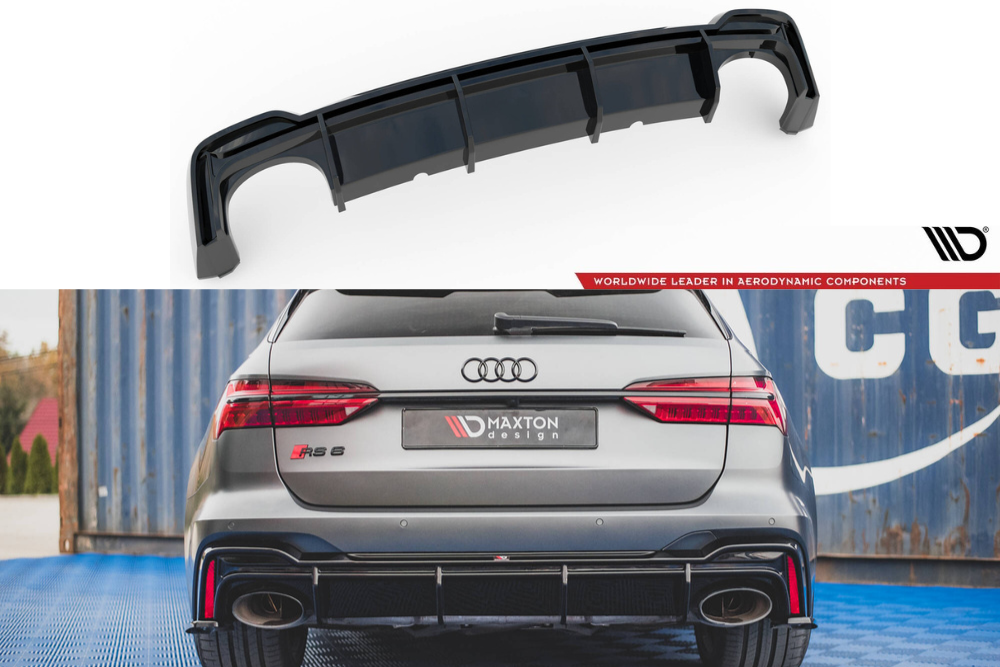 Maxton Heckdiffusor Audi RS6 C8 (Version mit Anhängerkupplung) 2019-2023