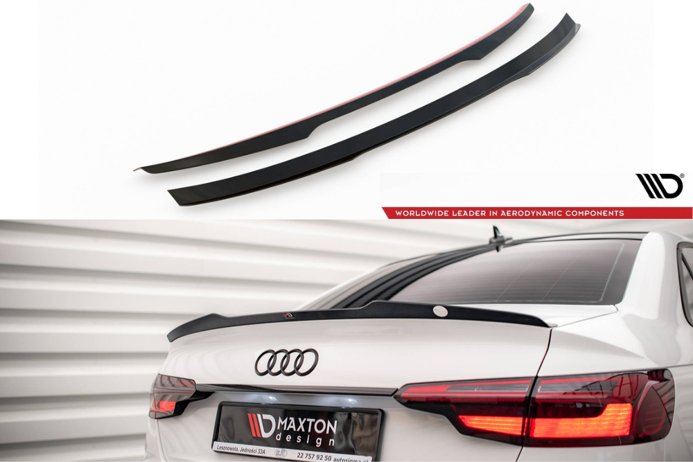 Maxton Rear Spoiler Audi S4 / A4 Standard / S-Line / Competition Sedan B9 / B9 Facelift 2015-2024