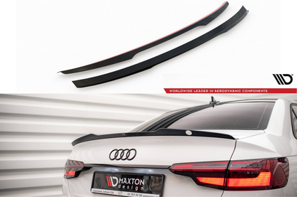 Maxton Rear Spoiler Audi S4 / A4 Standard / S-Line / Competition Sedan B9 / B9 Facelift 2015-2024