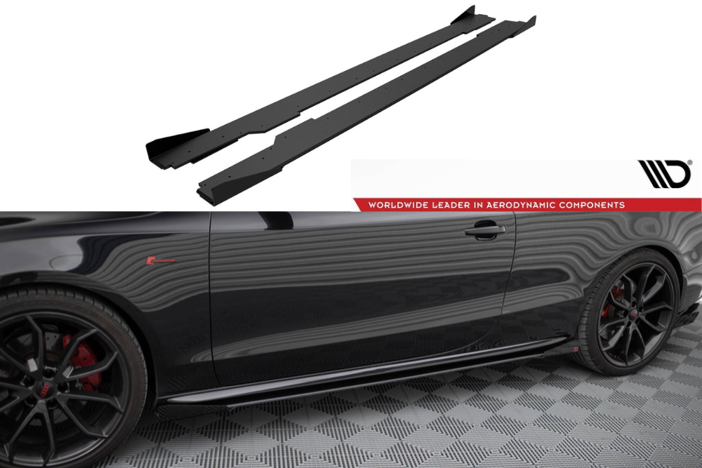 Maxton Seitenschweller Audi A5 / A5 S-Line / S5 Coupe / Cabrio 8T / 8T Facelift 2007-2016