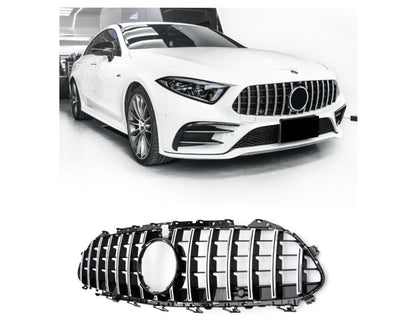 MB Maski / MB Grille / MB Kühlergrill C257 CLS 2018– Panamericana GT Look Musta Kromi