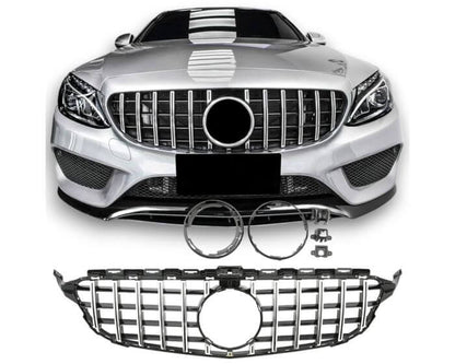 Mercedes Grille W205 – High-quality ABS grille with perfect fit | Mercedes Maski W205 | Mercedes Kühlergrill W205