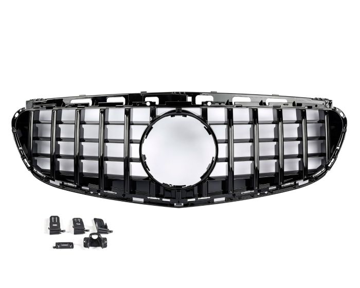 Mercedes Grille E W212 – Sporty GT-R Look design in Gloss Black | Mercedes Maski E W212 | Mercedes Kühlergrill E W212