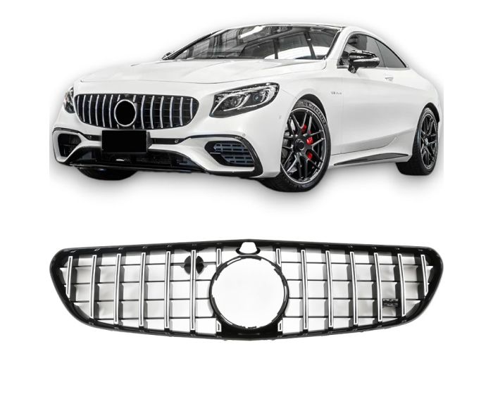 Mercedes Grille W217 S63 S65 – Stylish front grille for Mercedes-Benz S-Class Coupe | Mercedes Maski W217 S63 S65 | Mercedes Kühlergrill W217 S63 S65