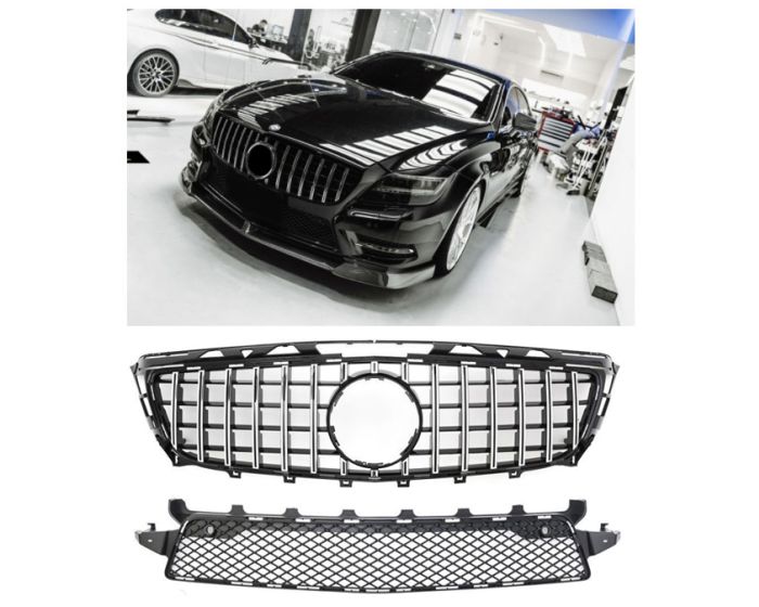 Mercedes Grille W218 CLS – Stylish front grille for Mercedes-Benz CLS-Class | Mercedes Maski W218 CLS | Mercedes Kühlergrill W218 CLS