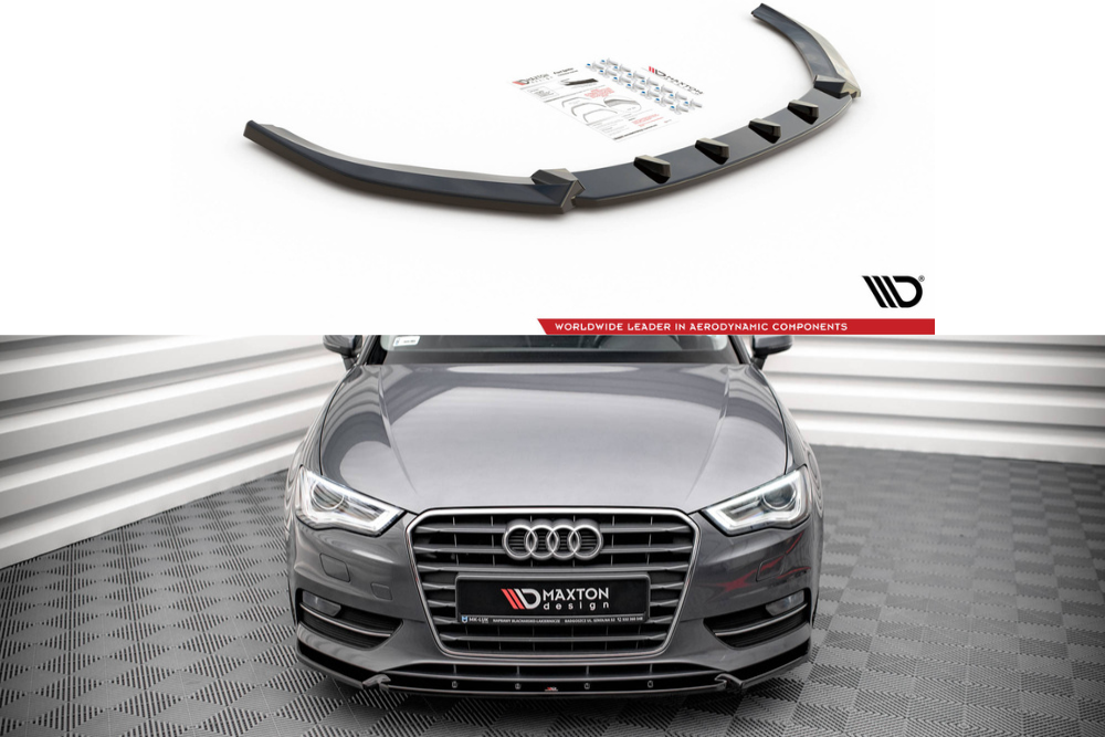 Maxton Design Frontsplitter Audi A3 Sportback 8V 2013 - 2016 - Frontsplitter Audi A3 Sportback 8V